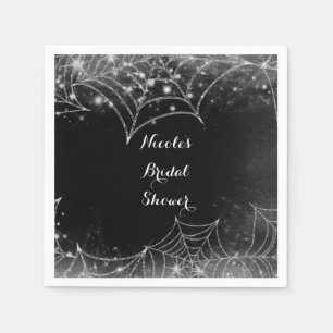 Sparkling Spiderwebs Halloween Feest Servet