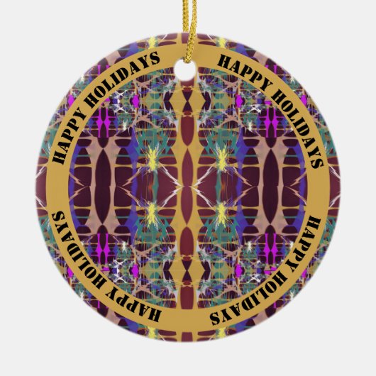 Sparkling Stars -  tekst Keramisch Ornament (Voorkant)