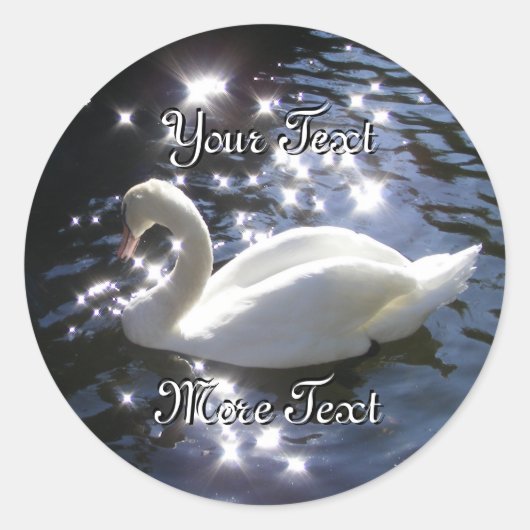 Sparkling Swan Stickers (Voorkant)