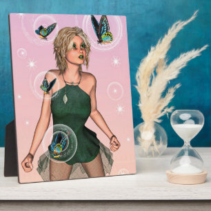 Sparkling Vlinderfee Fantasie Kunst Fotoplaat