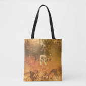 Sparkly Abstract Copper Bronze Modern Glam Draagtas (Voorkant)