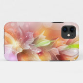 Sparkly Abstract Floral Case-Mate iPhone Case (Achterkant (horizontaal))