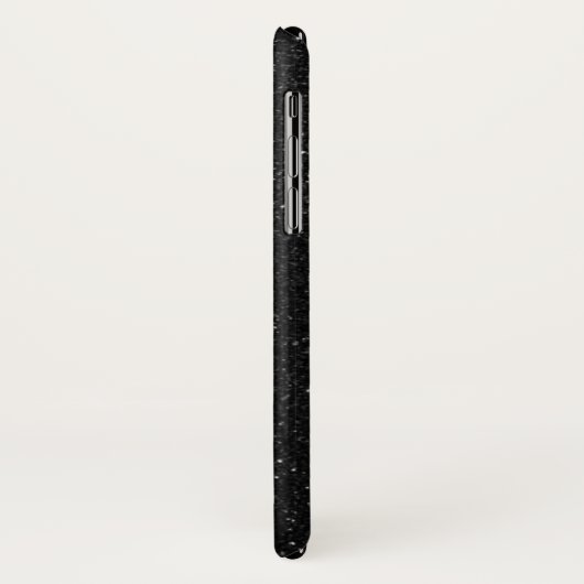 Sparkly black Glitter Shiny Case-Mate iPhone Case (Achterkant/links)