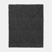 Sparkly black Glitter Shiny Fleece Deken (Voorkant)