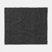 Sparkly black Glitter Shiny Fleece Deken (Voorkant (Horizontaal))