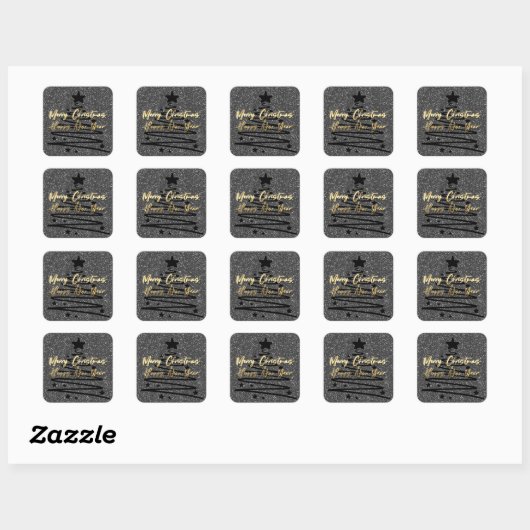 Sparkly Black Sticker (Feuille)