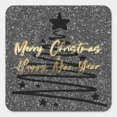 Sparkly Black Sticker (Devant)