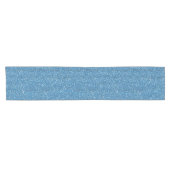Sparkly Blue en Silver Glitter Korte Tafelloper (Horizontaal)