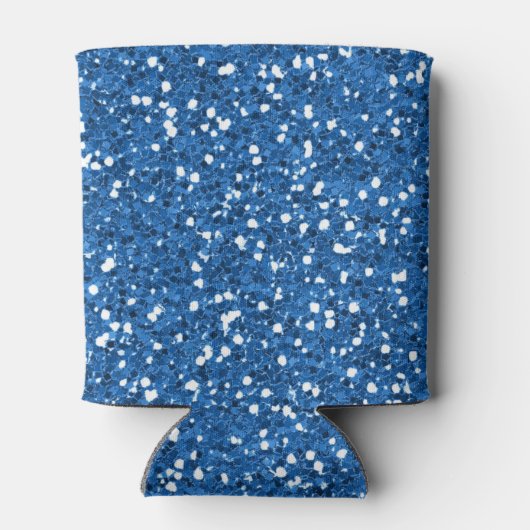 Sparkly Blue Glitter Blikjeskoeler (Achterkant)