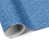 Sparkly Blue Glitter Cadeaupapier (Rol Hoek)
