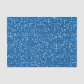 Sparkly Blue Glitter Tissuepapier (Voorkant)