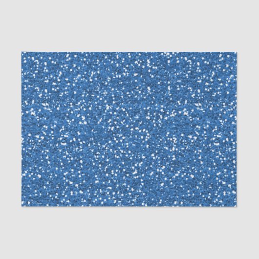 Sparkly Blue Glitter Tissuepapier (Voorkant)