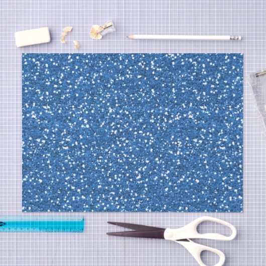 Sparkly Blue Glitter Tissuepapier (Craft)