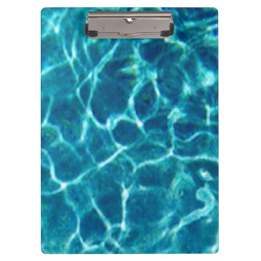 Sparkly Blue Pool Water Klembord (Voorkant)