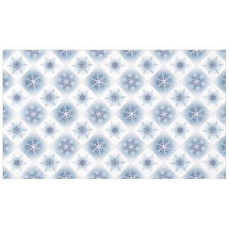Sparkly Blue Snowflakes Tafelkleed