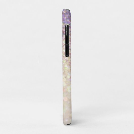 Sparkly bokeh glitter gepersonaliseerde roze paars Case-Mate iPhone case (Achterkant/links)