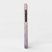 Sparkly bokeh glitter roze paarse initialen Case-Mate iPhone case (Achterkant/links)