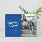 Sparkly Bubbly Script Joyeux Carte photo de vacanc (Debout devant)