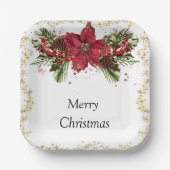 Sparkly Christmas Paper Borden Papieren Bordje (Voorkant)