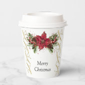 Sparkly Christmas Paper Cup Papieren Bekers (Achterkant)