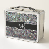 Sparkly Colorful Silver Mosaic Monogram (Voorkant)