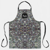 Sparkly Colorful Silver Mosaic Monogram Schort (Voorkant)