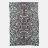 Sparkly Colorful Silver v4 - Mandala Theedoek (Verticaal)