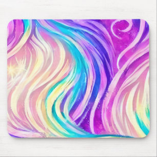 Sparkly Colorful Swirly Pattern Muismat