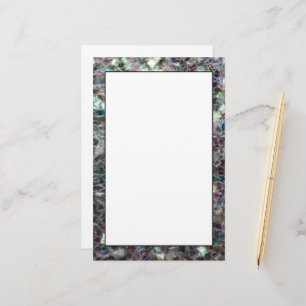 Sparkly colourful silver mosaic briefpapier