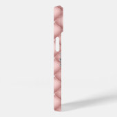 Sparkly Custom Diamonds Blush Roze Monogram Case-Mate iPhone Case (Achterkant / Rechts)