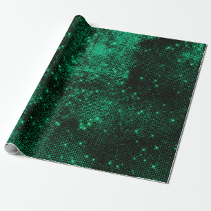 Sparkly Deep Cali Green Metallic Leather Urban Cadeaupapier