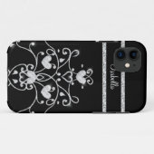 Sparkly Diamond Tiara Hearts iPhone 5 Hoesje (Achterkant (horizontaal))