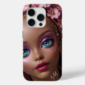 Sparkly Doll Glitter en Bloemen Case-Mate iPhone Case (Achterkant)