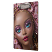 Sparkly Doll Glitter en Bloemen Klembord (Links)