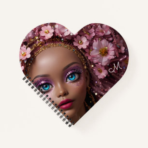 Sparkly Doll Glitter en Bloemen Notitieboek