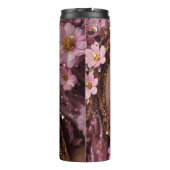 Sparkly Doll Glitter en Bloemen Thermosbeker (Achterkant)