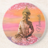 Sparkly Dreamweaver Zen Budda Zandsteen Onderzetter (Voorkant)