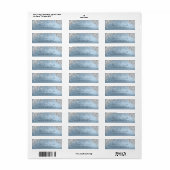 Sparkly Drift Silver Grey Royal Blue RSVP Bridal Etiket (Full Sheet)