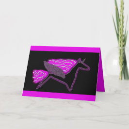 Sparkly Eenhoorn Pegasus verjaardagskaart Bedankkaart