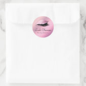Sparkly Elegant Lila Eigen label voor lade (Tas)