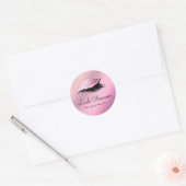 Sparkly Elegant Lila Eigen label voor lade (Envelop)