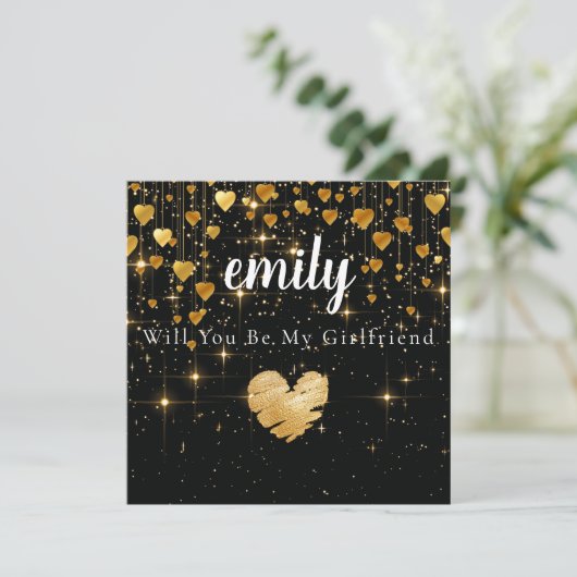 Sparkly Elegant zal je mijn Vriendin Kaart zijn (Staand voorkant)