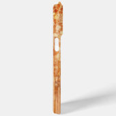 Sparkly elegante sinaasappel bamboe houtprint Mono Case-Mate iPhone Case (Achterkant / Rechts)