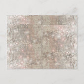 Sparkly Faux Silver Sequin Briefkaart (Voorkant)