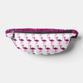 Sparkly flamingo heet roze faux sparkles heuptasje (Liggend)