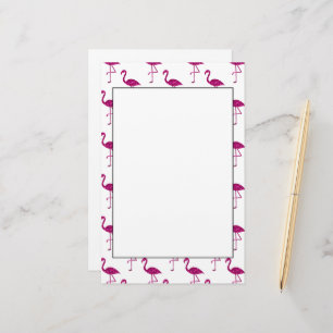 Sparkly flamingo Pink glitter sparkeert patroon Briefpapier