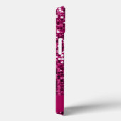Sparkly Fuchsia|Roze Sequin/Glitter Name Case-Mate iPhone Case (Achterkant / Rechts)
