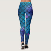 Sparkly Glitter Mermaid Leggings (Achterkant)