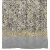 Sparkly Glittery Gold Leopard Glitterij Douchegordijn (Voorkant)