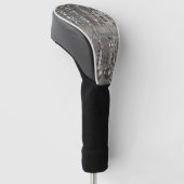 Sparkly Glittery Silver Stringed Beads Golfheadcover (Schuin)